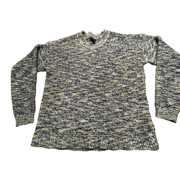 J. CREW Women Blue Marbled Pullover Sweater Small - Picture 4 of 9